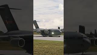 C17 Globemaster III Taking Off shorts msfs2020 c17globemaster avgeek avgeeks airforce [upl. by Aettam]