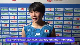 Akane Yamaguchi on flash photography and progression to YONEX All England Open Semi Finals [upl. by Ardried593]