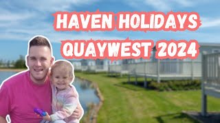 HAVEN HOLIDAYS Quaywest  SAVER caravan tour 2024 [upl. by Oimetra]