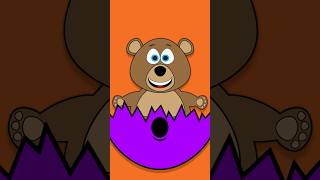 Shake Shake Shake POP Purple Bear BabyBigMouth egg learning colors toddler learnenglish [upl. by Kordula]