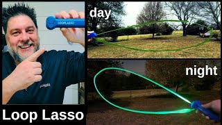 Loop Lasso Review The Original GlowinTheDark String Shooter Toy 550 [upl. by Rexferd]