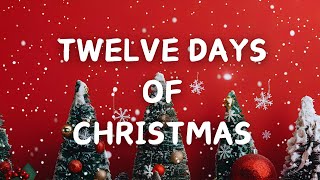 Twelve Days of Christmas with Lyrics  Christmas Carol amp Lyrics Video [upl. by Bilat]