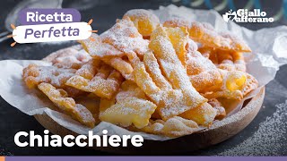 CHIACCHIERE – Il dolce più amato di Carnevale 🎭🥳🎊 [upl. by Cyma]