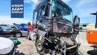 INSANE AUTOBAHN CRASH CAUGHT ON DASH CAMERA [upl. by Mcgean]