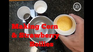 How to Make Boilies for Carp Fishing  Home Made Strawberry and Corn Carp Bait [upl. by Yenial]