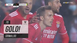 Goal  Golo Grimaldo Benfica 11 Paços de Ferreira Taça da Portugal 2122 [upl. by Jalbert]