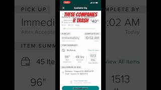 1500 Pound Load for 40 These Companies are TRASH gigdriver courier courierdelivery [upl. by Kay]