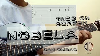 Nobela quotversion dan ombao Fingerstyle intro w tabs on screen [upl. by Ffilc631]