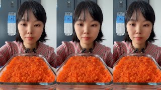 Lyli  LASMR BEST CRUNCHY EATING SOUNDS Tobiko Eggs  Shrimp NO TALKING [upl. by Denice]