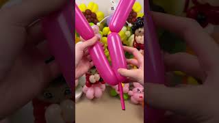 A beautiful balloon flower diy balloon toys [upl. by Brunhilde]