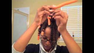 Flexi Rod Set Twist Out Funk Tutorial [upl. by Doowrehs]