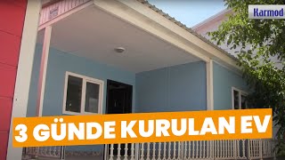 Üç günde kurulan muhteşem prefabrik evleri tanıyalım kurulum prefabrikevler [upl. by Alina]