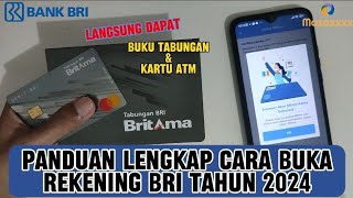 Cara Buka Rekening Bank BRI Terbaru 2024 Sampai dapat Buku Tabungan amp Kartu ATM [upl. by O'Toole499]