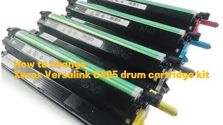 How to change Xerox Versalink C405 drum cartridge kit [upl. by Ikilisav]