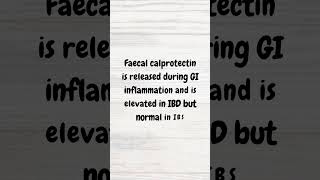 Faecal calprotectin in IBD  MRCP  shorts inflammatoryboweldisease crohns ulcerativecolitis [upl. by Ponton850]