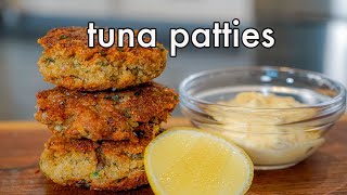 Canned Tuna Patties Recipe [upl. by Ynad]