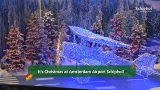 Christmas at Amsterdam Schiphol Airport [upl. by Yelrak472]