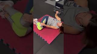 Side lying Dumbbell Tspine rotation 💪🏼💪🏼 [upl. by Sibilla]