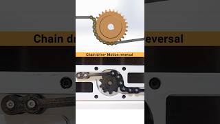 Reversing motion mechanism with a chain drive ⛓️‍💥⚙️ cad newinventions mecanica 3d mechanism [upl. by Yrome]