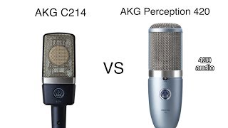 AKG C214 vs AKG Perception 420 Review and Test [upl. by Koral122]