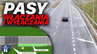 Pasy włączania i wyłączania – czy nie umiemy po nich jeździć czy to wina oznakowania [upl. by Ikceb]