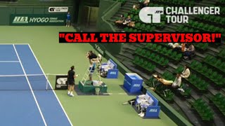 Most HILARIOUS Tennis Argument of the Year  Nikoloz Basilashvili [upl. by Liatnahs302]