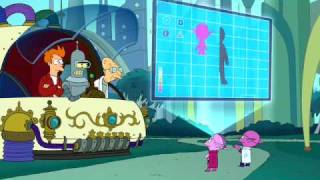 Futurama Time Machine  Human Evolution Intellect vs Physical Strengh [upl. by Leddy]