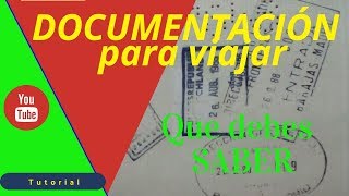 Documentación para viajar en avión [upl. by Aindrea992]