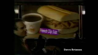 Arbys French Dip Different Is Good Commercial 1992 [upl. by Swanhilda]