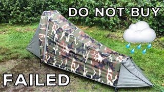 GeerTop 1 Person Bivy Tent RAIN TEST FAILED [upl. by Moth]