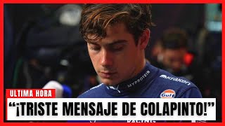 ¡IMPACTANTES DECLARACIONES DE FRANCO COLAPINTO POST GP DE BRASIL [upl. by Enyrat]