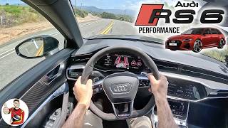 The Audi RS6 Performance is a Wonderfül Wagon POV Drive Review [upl. by Dorrehs80]