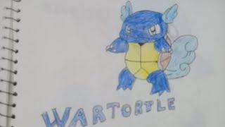 how to draw Wartortle I Pokemon [upl. by Illom]