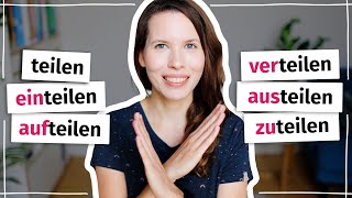 Verteilen aufteilen einteilen was sind die Unterschiede Deutsch B2 C1 C2 [upl. by Turne]