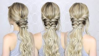 HOW TO Topsy Tail Ponytail Hairstyle  Prom Wedding Bridal Home Coming [upl. by Ithaman]