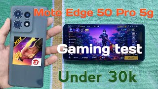 Moto Edge 50 Pro 5g free fire gaming test  graphics sensitivity setting  best phone under 30k [upl. by Buckels76]