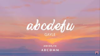 GAYLE  abcdefu nicer Official Music Video [upl. by Anelet]