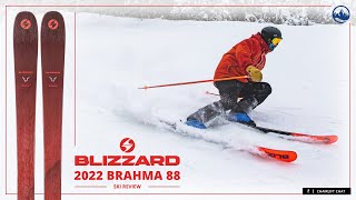 20212022 Blizzard Brahma 88 Ski Review with SkiEssentialscom [upl. by Hsotnas]