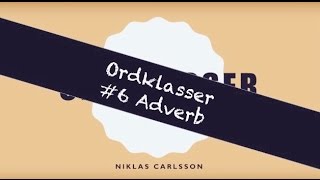 GrammatikGunnar Ordklasser Adverb [upl. by Ahsenaj]