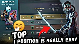 Top 1 Position is Really Easy For Warlox Players 💀🔥  Shadow Fight Arena [upl. by Barrow767]