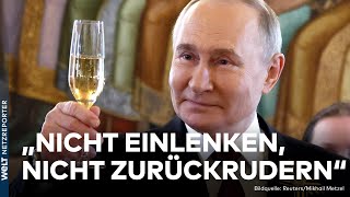 PUTINS KRIEG Kein Zurückrudern in der Ukraine Kremlchef zeigt sich weiter siegessicher  WELT News [upl. by Elbring]