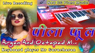 पीला फूल  Pila Phool  CG Piano Music  Instrumental Music  Argan and Octapad Mix Cover song [upl. by Zeph]