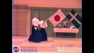 Aikido Jo Tai Ken Gyaku Hanmi Sankyo Nishio Sensei Uppsala 1995 [upl. by Airol]