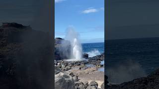 Nakalele Blowhole maui hawaii wow cool vlog travel adventure nature ocean usa awesome [upl. by Eatnoj]