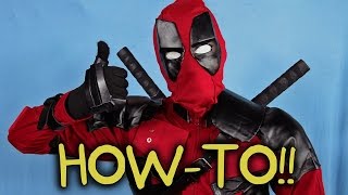 DEADPOOL SUIT MOVIE REPLICA SUIT Fitting Time Professional Cosplay [upl. by Rainer]