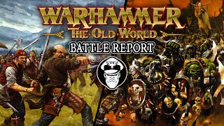 Orcs amp Goblins Vs The Empire  Warhammer The Old World Battle Report [upl. by Ensoll]