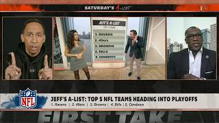 Jeff Saturdays AList Top 5 NFL teams heading into the playoffs 🏈  First Take [upl. by Aela]