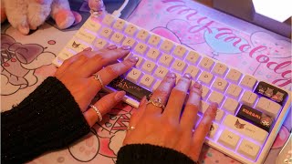 Sanrio Keyboard ASMR Sounds amp Keyboard Typing✨⌨️ [upl. by Mahalia]