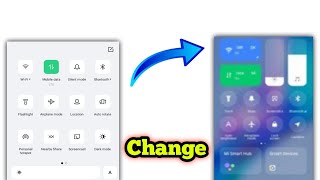 How To Change Control Center In Oppo  Miui 12 Control Center [upl. by Karlen]