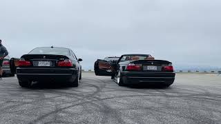 E46 M3 Megan muffler vs Supersprint race muffler [upl. by Einaej]